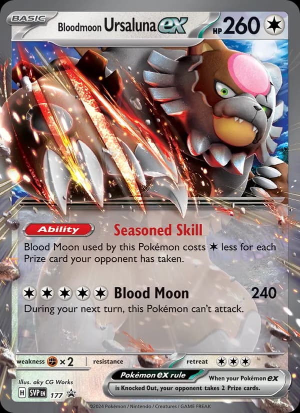 Bloodmoon Ursaluna ex – SVP Black Star Promos 177