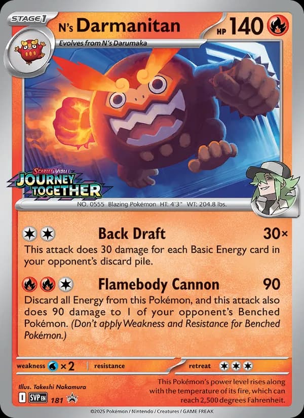 N's Darmanitan – SVP Black Star Promos 181
