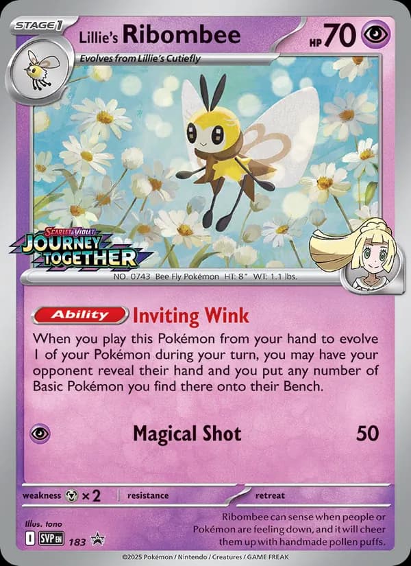 Lillie's Ribombee – SVP Black Star Promos 183