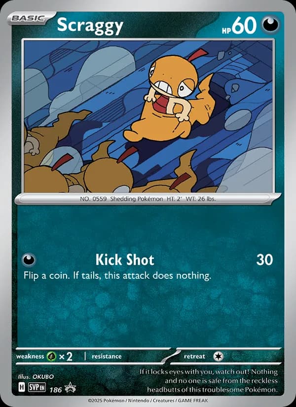 Scraggy – SVP Black Star Promos 186