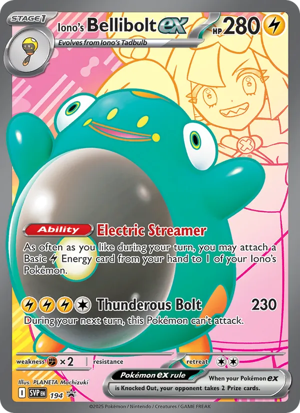 Iono's Bellibolt ex – SVP Black Star Promos 194