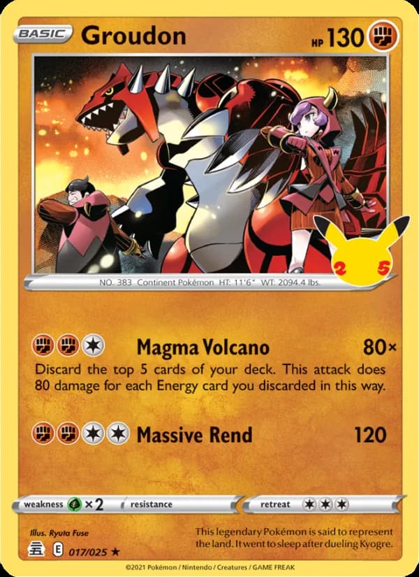 Groudon – Celebrations 17