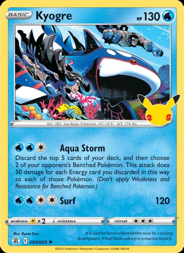 Kyogre – Celebrations 3