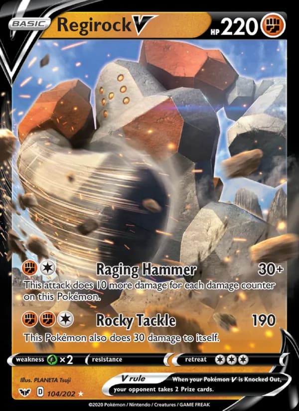 Regirock V – Sword & Shield 104