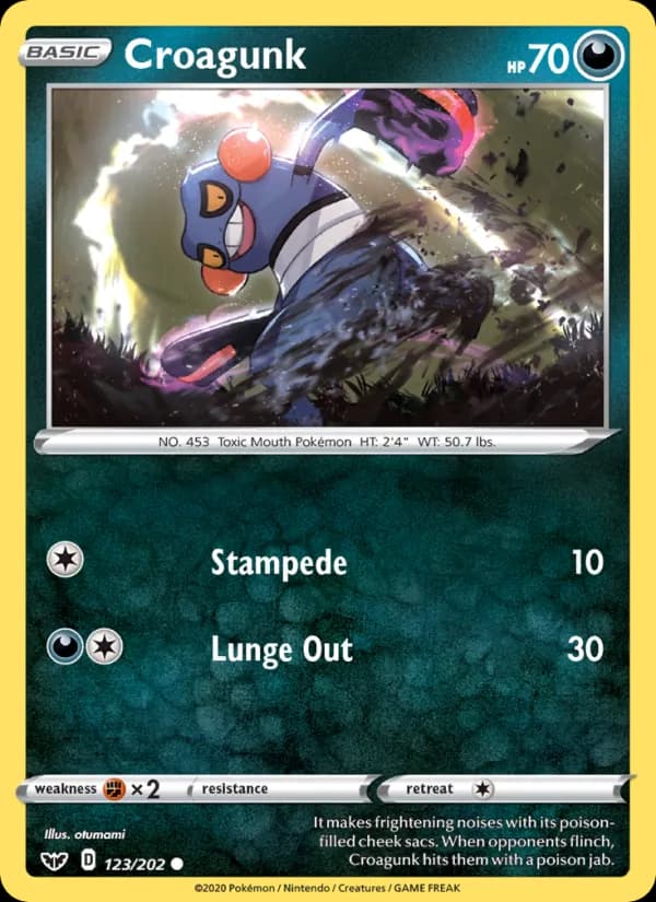 Croagunk – Sword & Shield 123