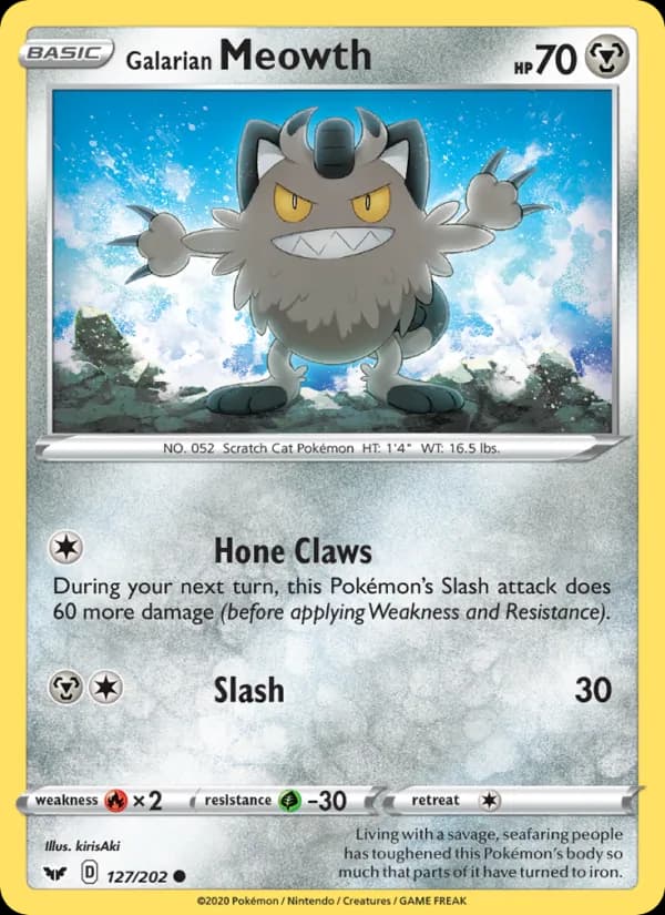 Galarian Meowth – Sword & Shield 127