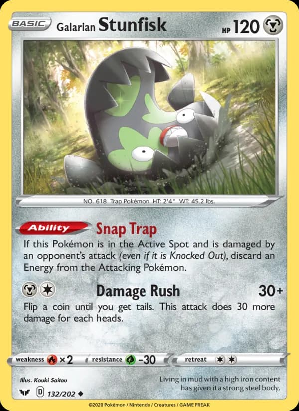 Galarian Stunfisk – Sword & Shield 132