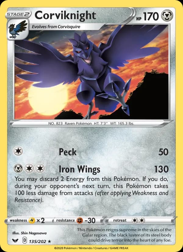 Corviknight – Sword & Shield 135