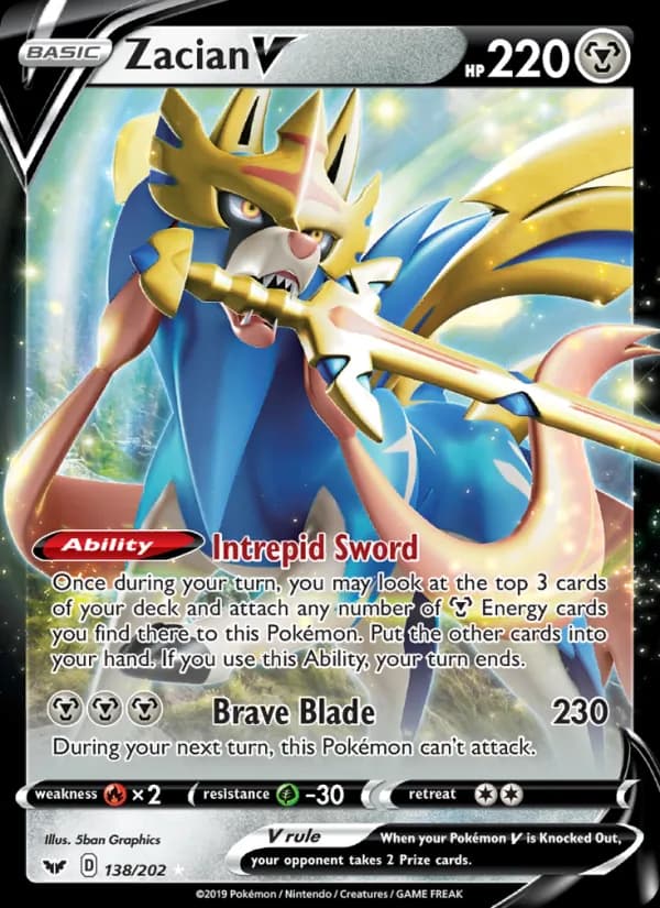 Zacian V – Sword & Shield 138