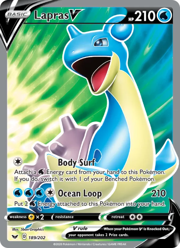 Lapras V – Sword & Shield 189