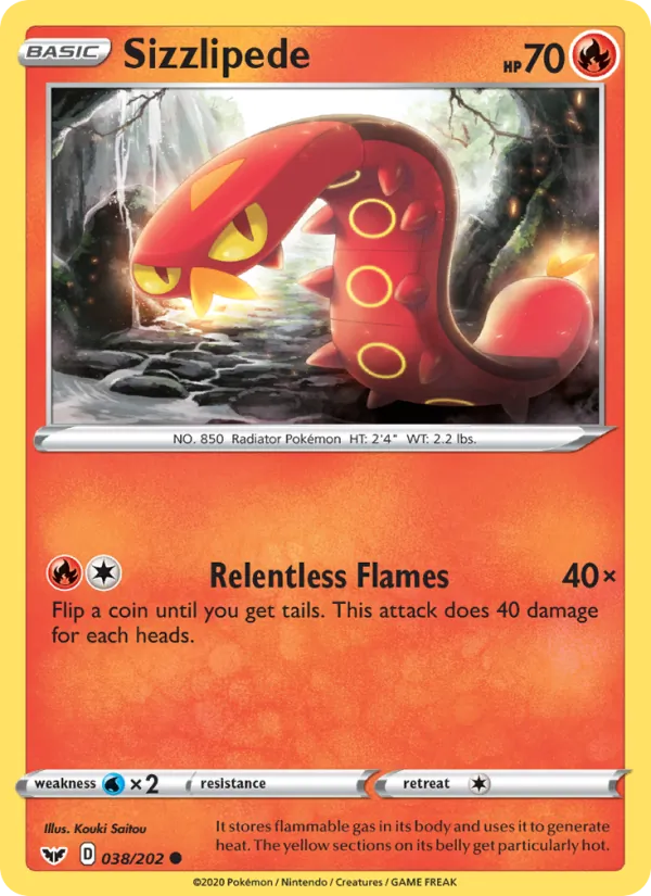 Sizzlipede – Sword & Shield 38