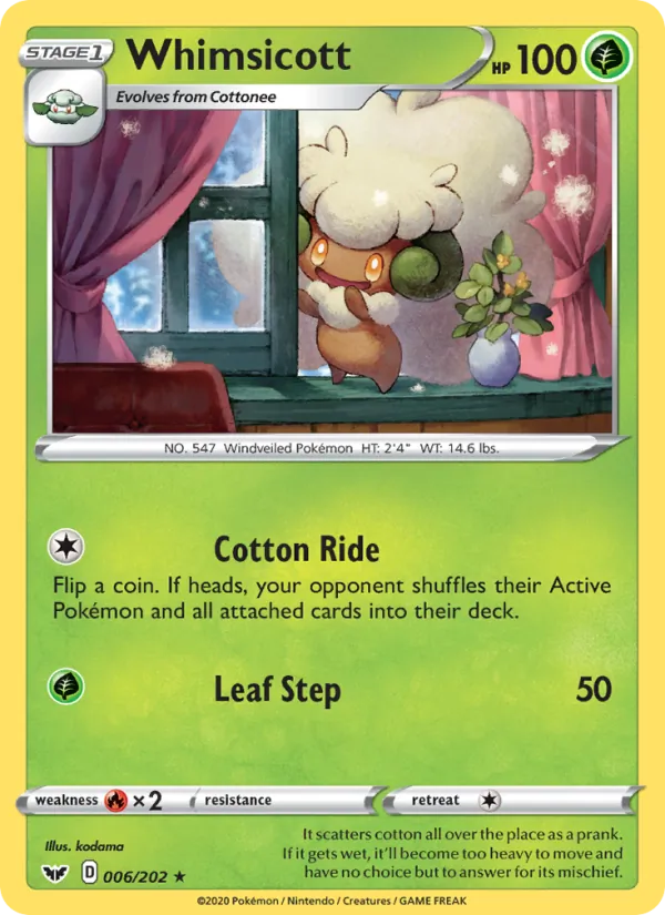 Whimsicott – Sword & Shield 6