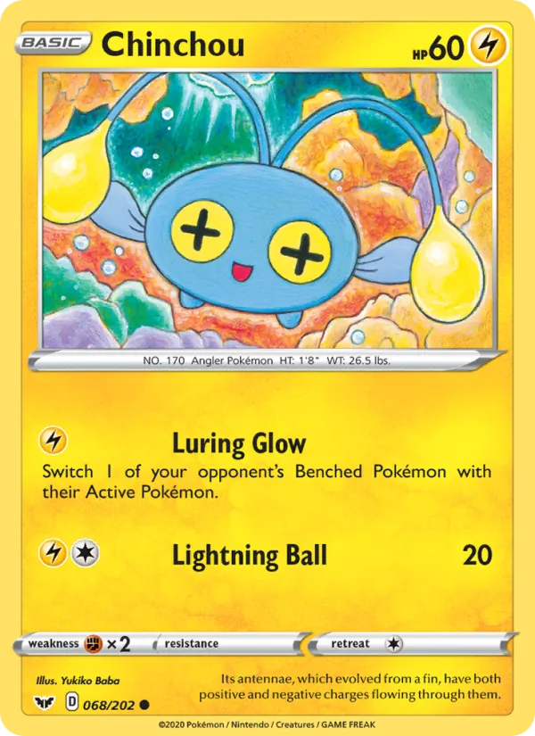 Chinchou – Sword & Shield 68