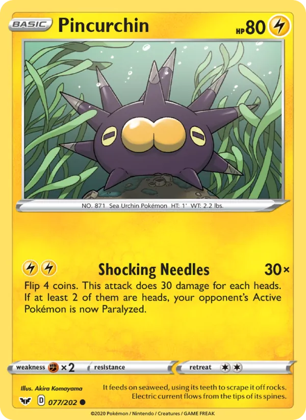 Pincurchin – Sword & Shield 77