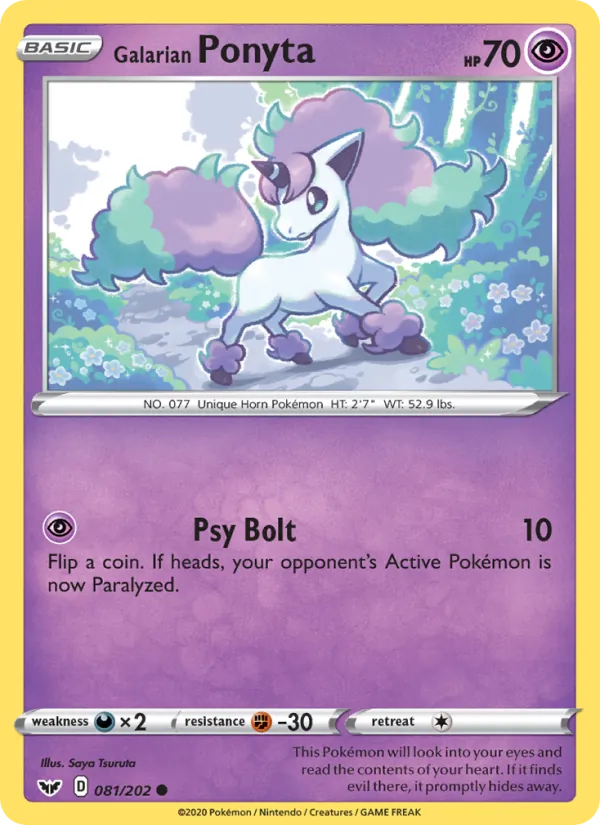 Galarian Ponyta – Sword & Shield 81