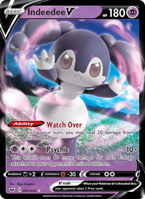Indeedee V – Sword & Shield 91