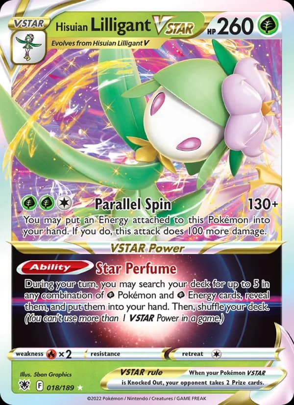 Hisuian Lilligant VSTAR – Astral Radiance 018