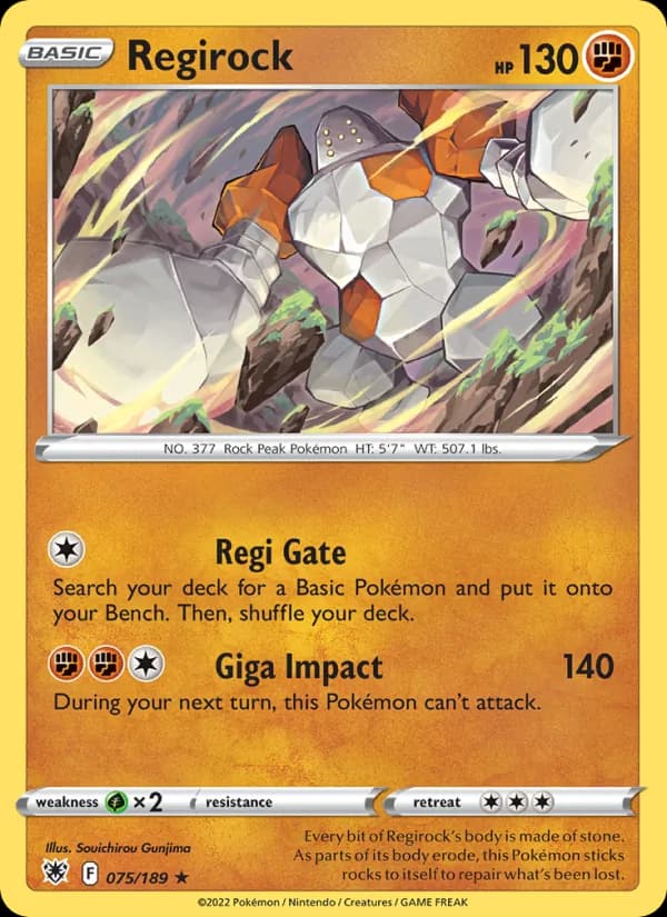 Regirock – Astral Radiance 075