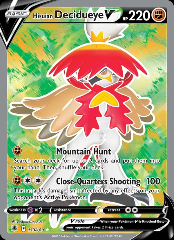 Hisuian Decidueye V – Astral Radiance 173