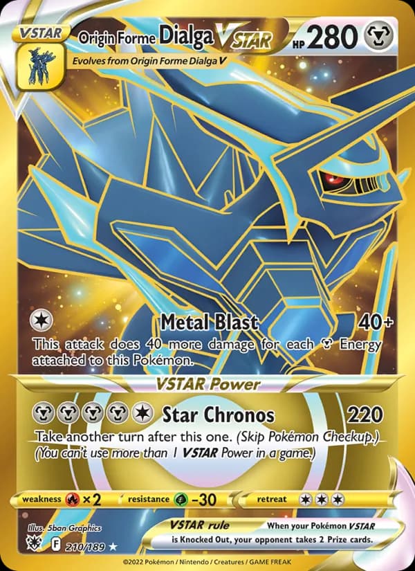 Origin Forme Dialga VSTAR – Astral Radiance 210