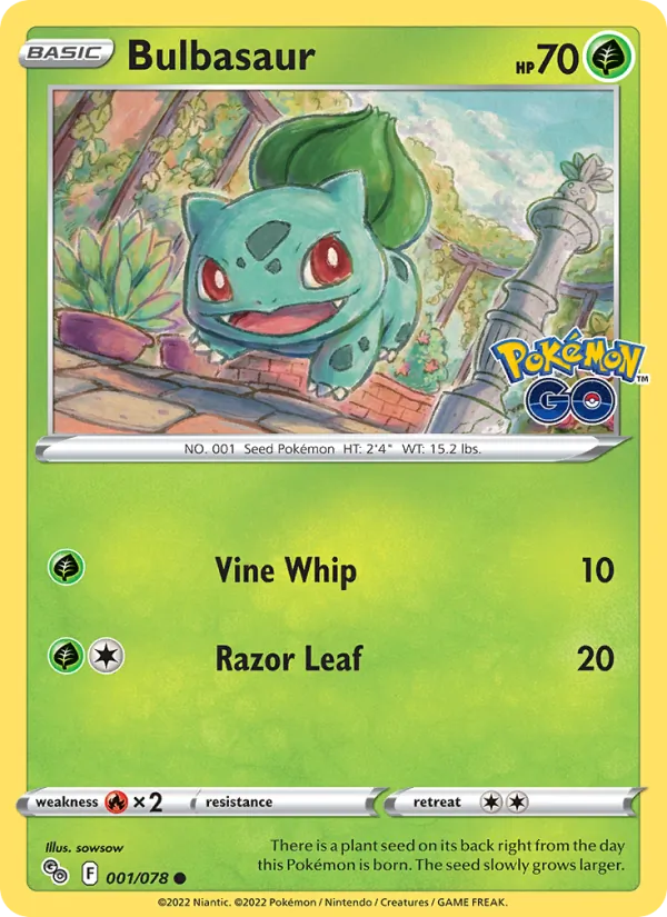 Bulbasaur – Pokémon GO 001