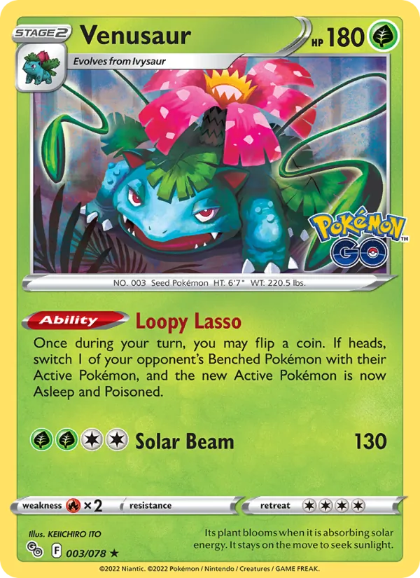 Venusaur – Pokémon GO 003