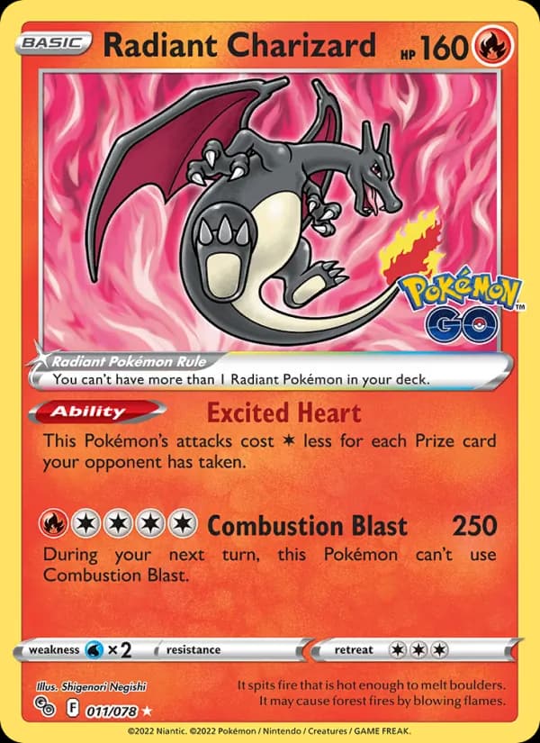 Radiant Charizard – Pokémon GO 011