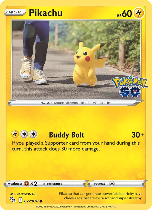 Pikachu – Pokémon GO 027