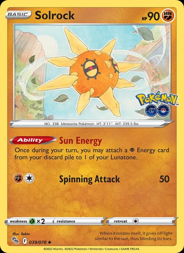 Solrock – Pokémon GO 039