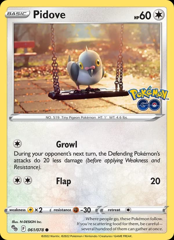 Pidove – Pokémon GO 061