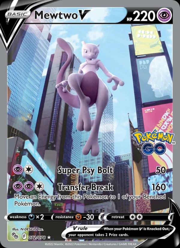 Mewtwo V – Pokémon GO 072