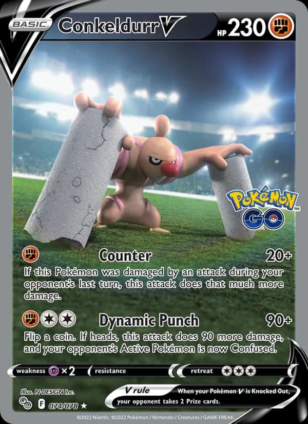 Conkeldurr V – Pokémon GO 074