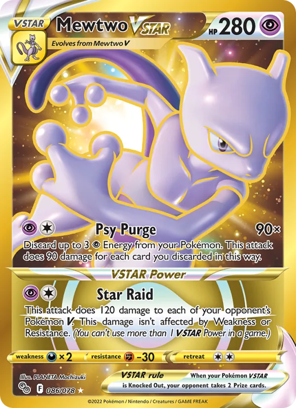 Mewtwo VSTAR – Pokémon GO 086