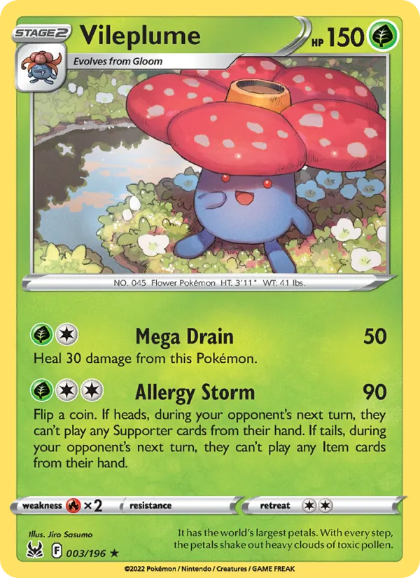 Vileplume – Lost Origin 003