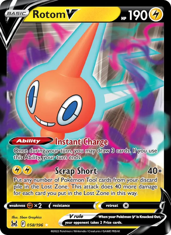 Rotom V – Lost Origin 058