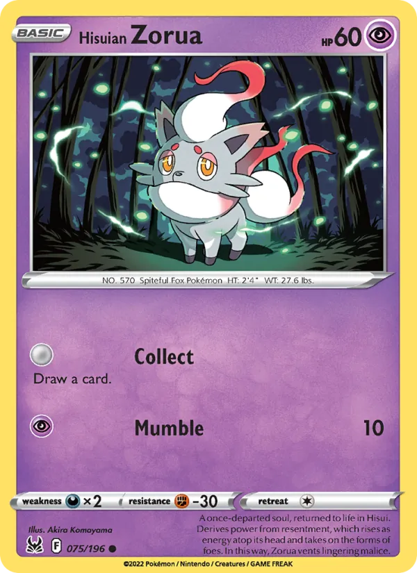 Hisuian Zorua – Lost Origin 075