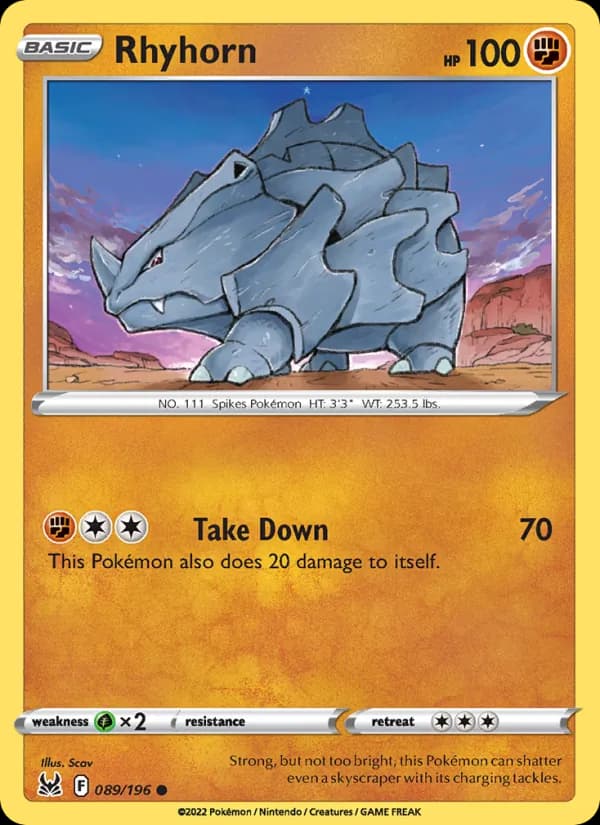 Rhyhorn – Lost Origin 089
