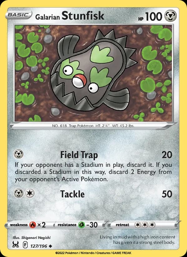 Galarian Stunfisk – Lost Origin 127