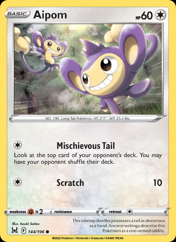 Aipom – Lost Origin 144