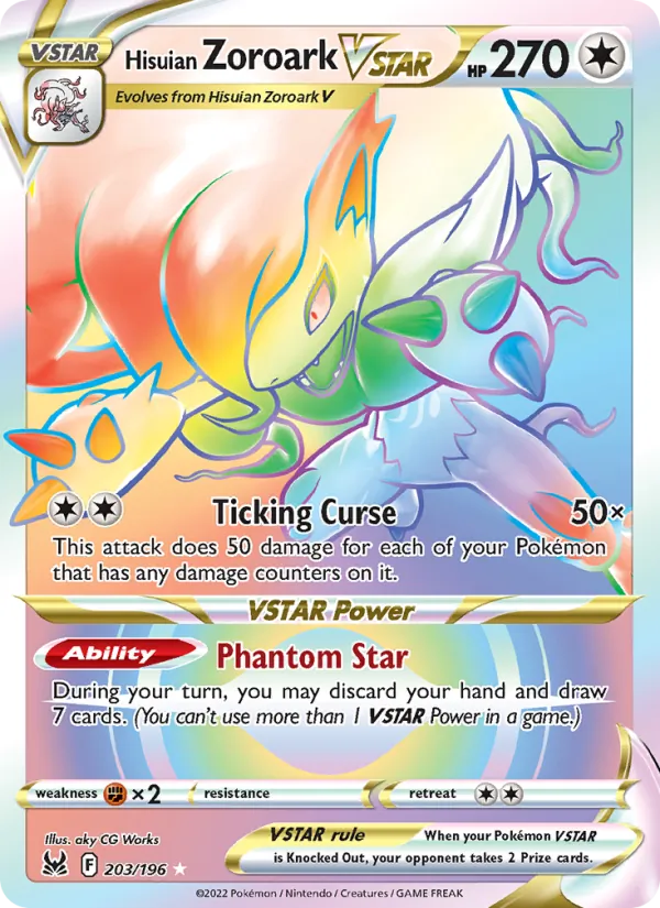 Hisuian Zoroark VSTAR – Lost Origin 203