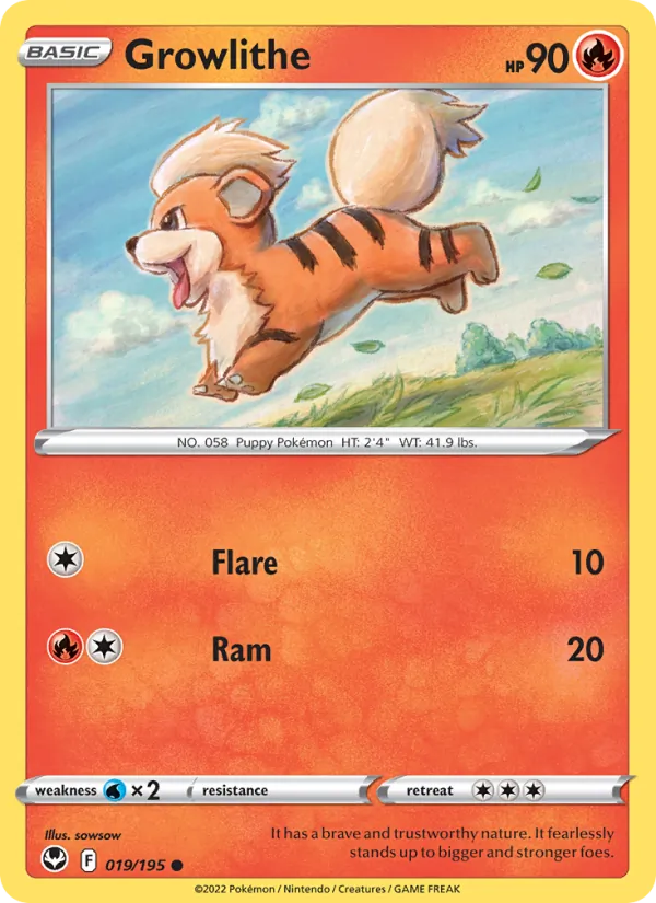 Growlithe – Silver Tempest 019