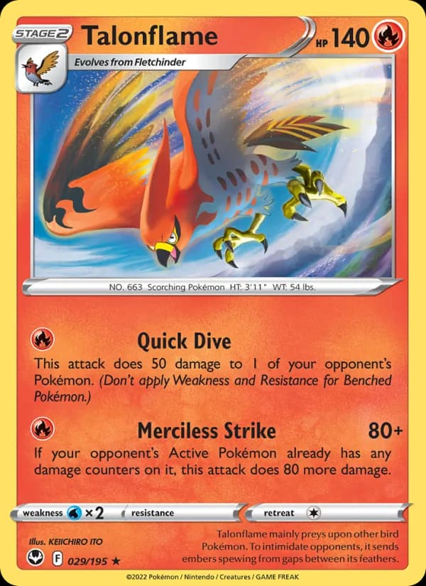 Talonflame – Silver Tempest 029