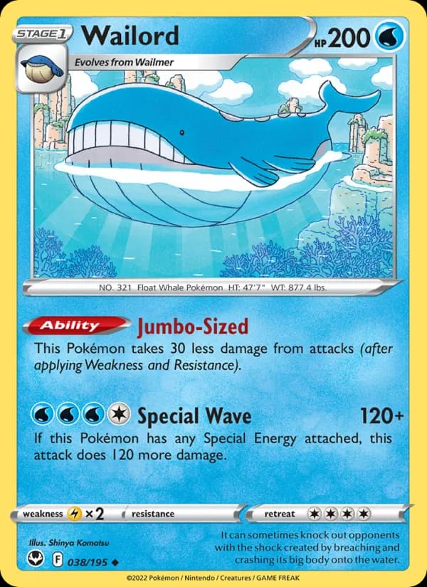 Wailord – Silver Tempest 038