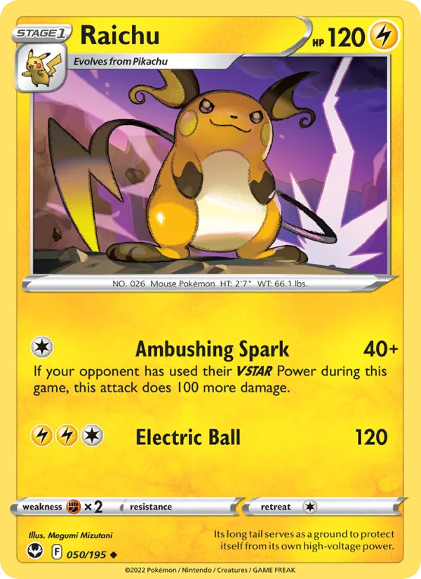 Raichu – Silver Tempest 050