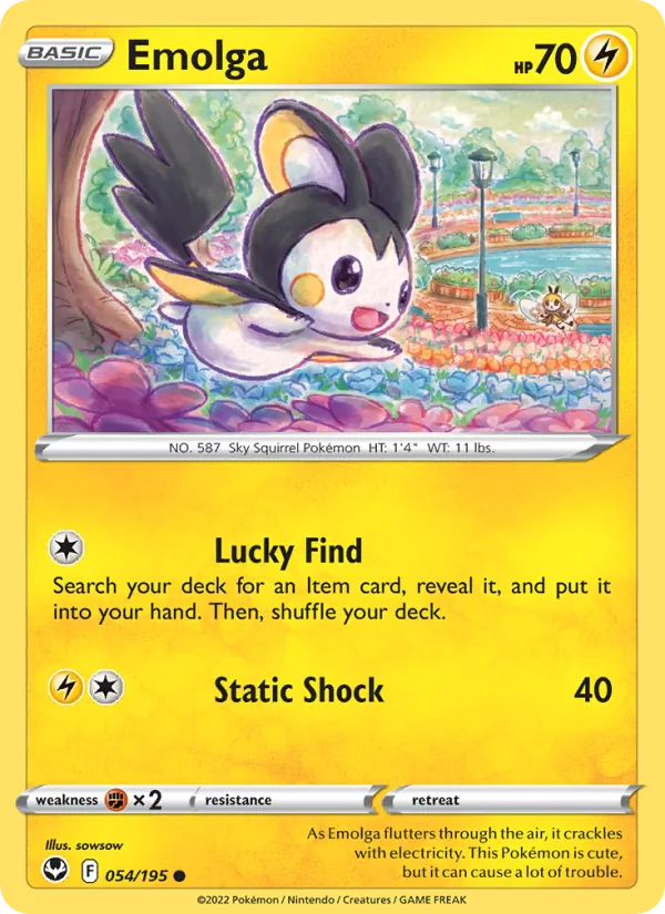 Emolga – Silver Tempest 054