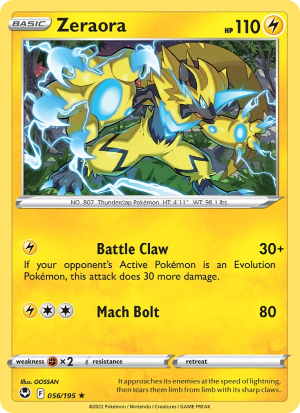 Zeraora – Silver Tempest 056