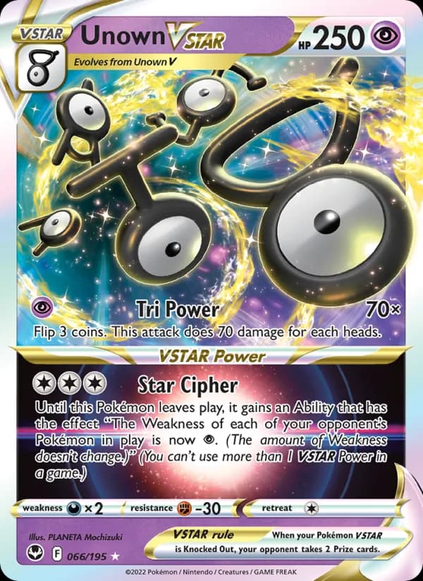 Unown VSTAR – Silver Tempest 066