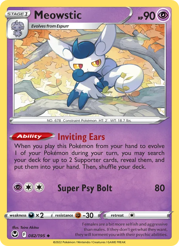 Meowstic – Silver Tempest 082