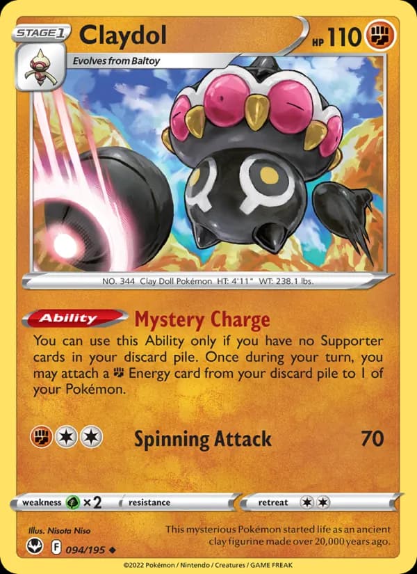 Claydol – Silver Tempest 094