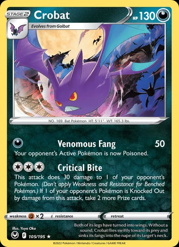 Crobat – Silver Tempest 105